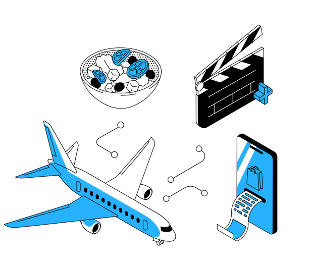 LiFE CabX inflight retail and entertainment illustration