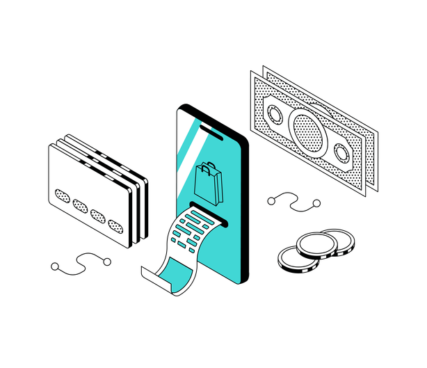 LiFE onboard POS terminal with retail items